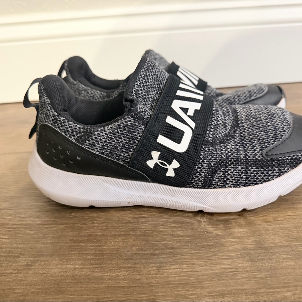 Under Armour Kids' Black and White Sneakers